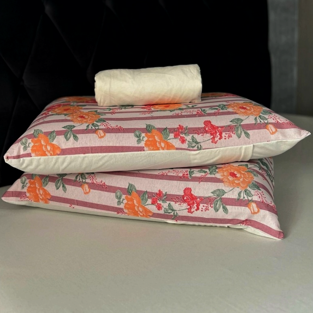 Jogo de Cama Casal 3pçs OffWhite/Garden