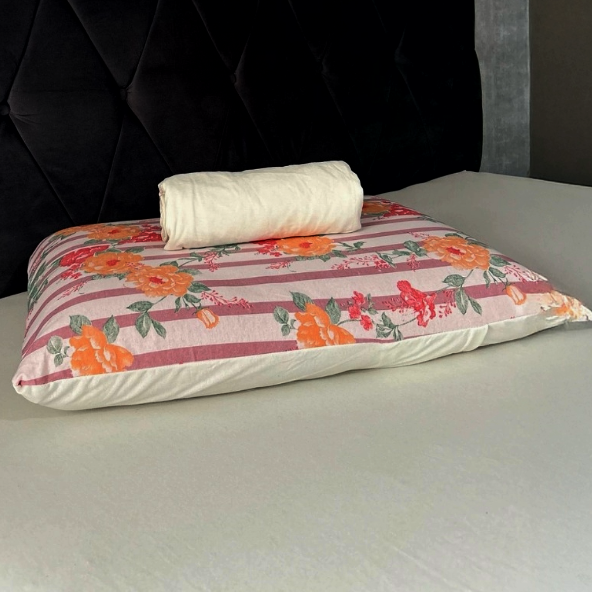 Jogo de Cama Solteiro 2pçs OffWhite/Garden