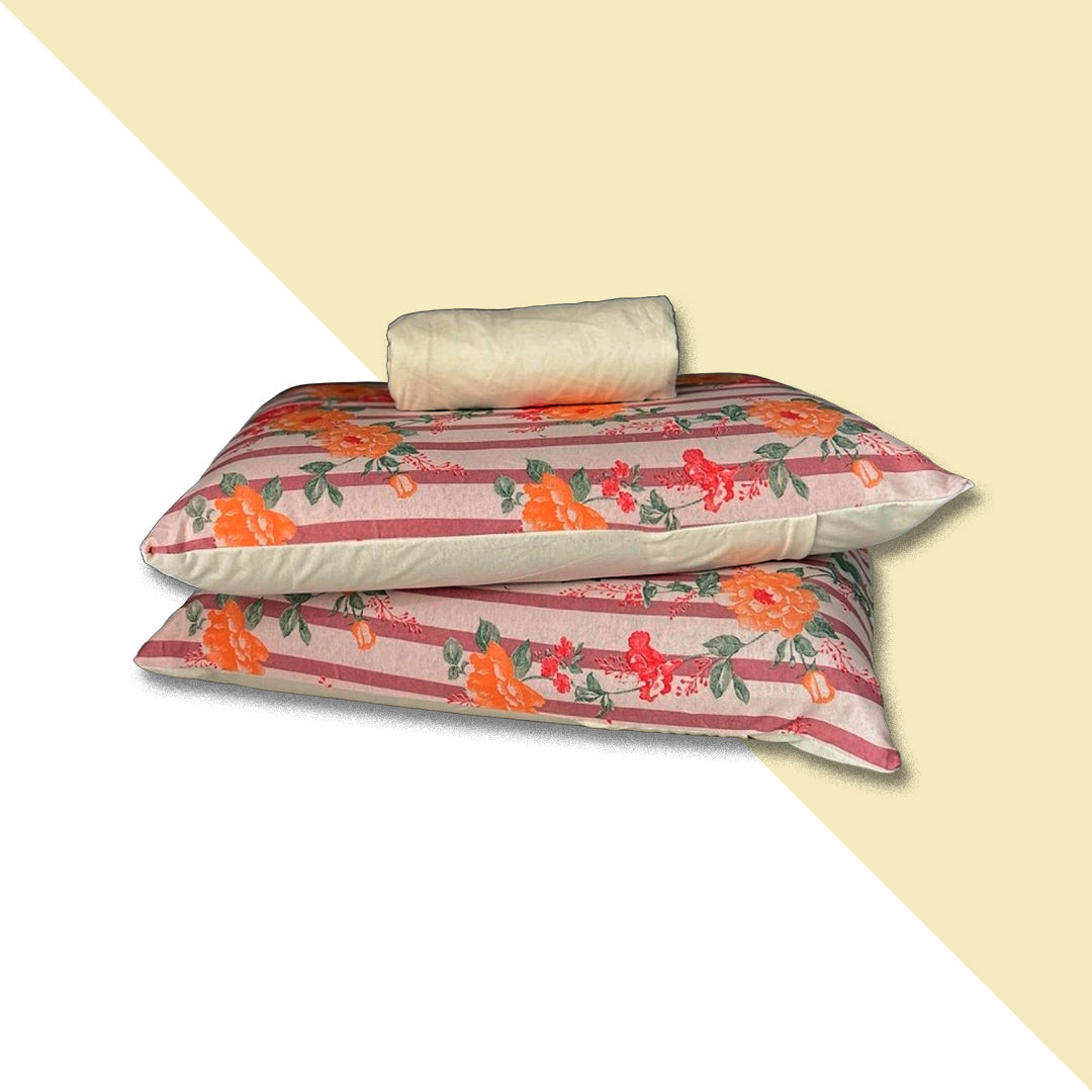 Jogo de Cama Casal 3pçs OffWhite/Garden